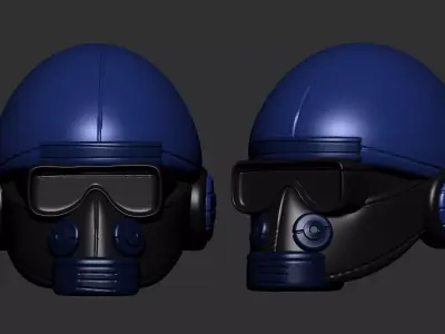 helmet high poly sculpt 3d printable ver 7 3D model 3D model 90