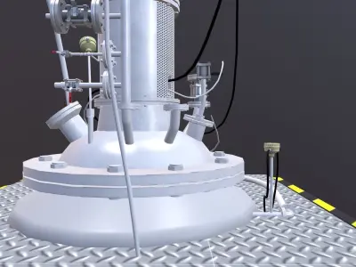 Vessel Tank Low-poly 3D model