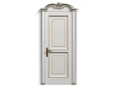 Door0022 door with ornate details 3D model