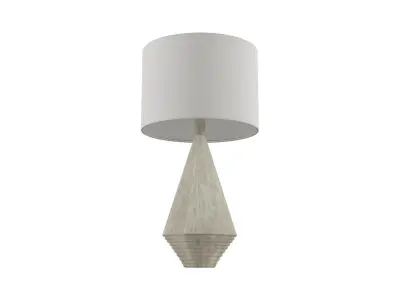 Adelis Faux Bleached Wood Table Lamp 3D model
