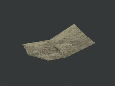 Dirty Crumpled Pieces of Paper - 6 Piece Set Free low-poly 3D model