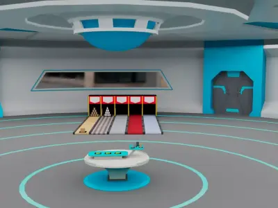 Fraction Lab Low-poly 3D model