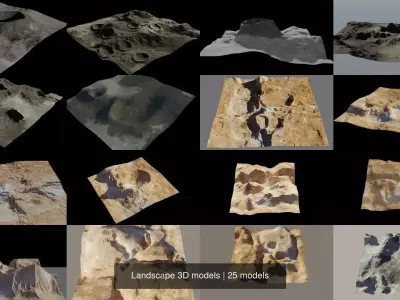 Landscape 3D models 3D Model Pack