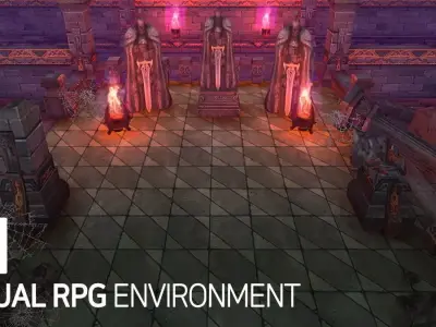 Casual RPG Environment 01 Low-poly 3D model