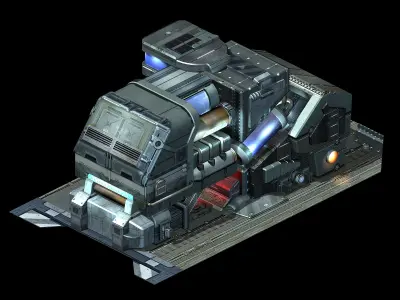 Machinery - Spacecraft - Functional Objects 015 3D model