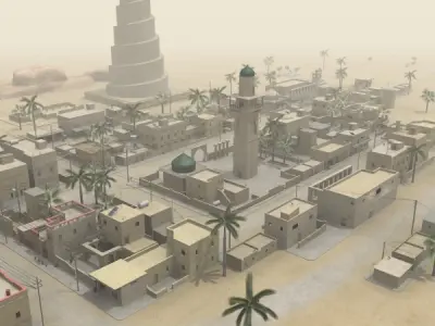 Middle Eastern Town 3D model