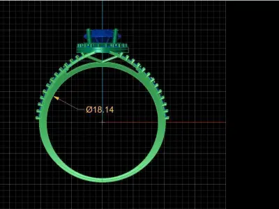 GOOD LOOKING RING LIGHT WEIGHT Free 3D print model