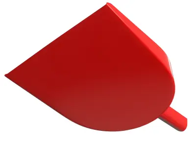 Dustpan shovel Low-poly 3D model