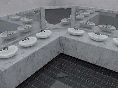 Toilet WC 3D model