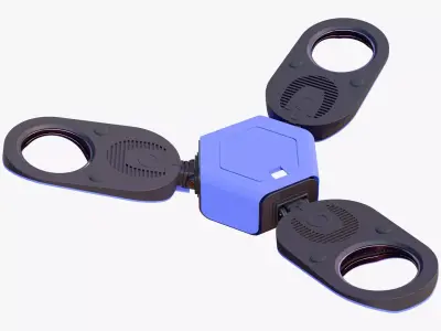 Tricopter Drone M1 3D model