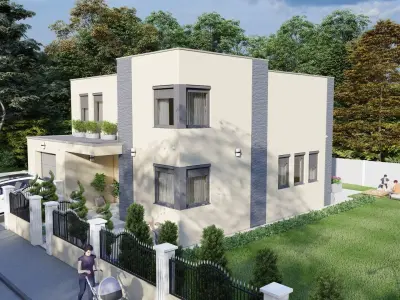 House 16 Exterior Low-poly 3D model