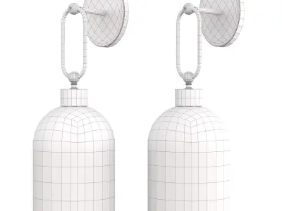 Valentina Wall Lamp Low-poly 3D model