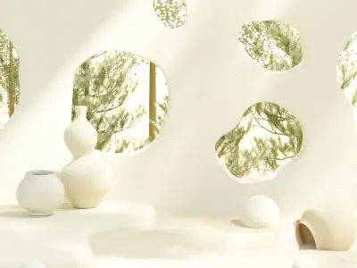 Minimal podium for product presentation 3D model