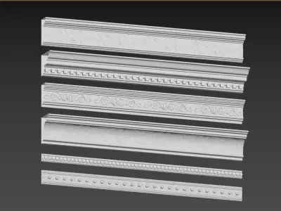 Gypsum molding 3D model