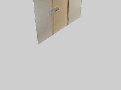 Laminated door model Low-poly 3D model