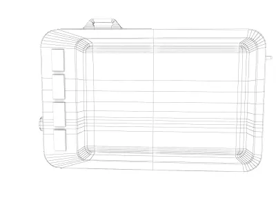 Sci-fi Touchpad 10 Low-poly 3D model
