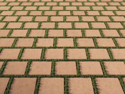 Eco parking tile 3 3D model