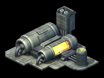 Space-energy cylinder 01 3D model