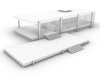Farnsworth House 3d Architectural Model 3D model