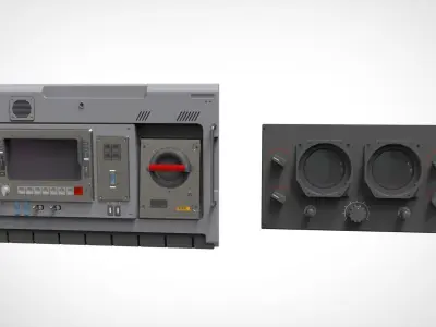 Dashboard 4 sci fi 3D model
