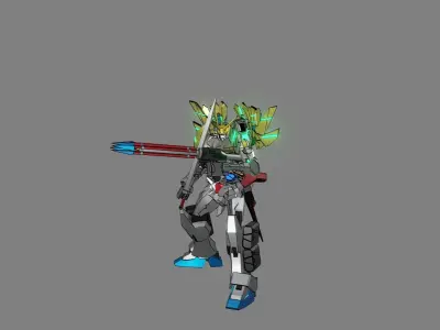 Attacker Gundam 23 3D model