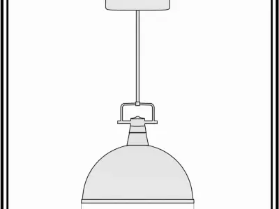Kitchen Lamp Free 3D model