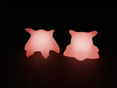 Indirect lighting of  Dumbo Octopus 3D model