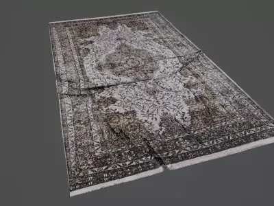 Carpet Rug 3d Model Low-poly 3D model