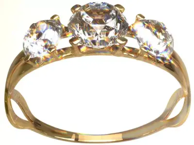Diamond Ring Free 3D model