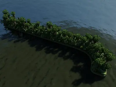 J Alphabet Island 3D model