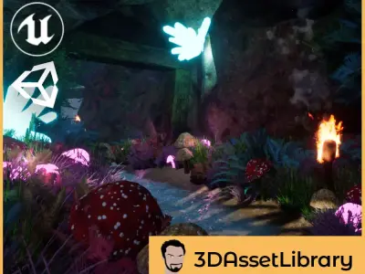 Cave Vol 1 For Unreal And Unity Low-poly 3D model