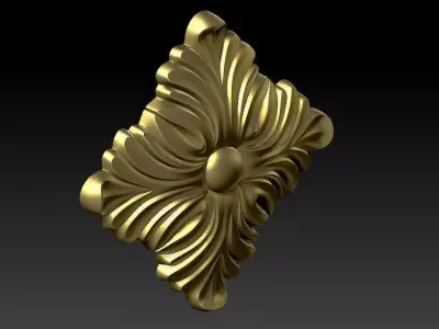 Decorative patterns for ceilings walls mirror frames picture  3D model