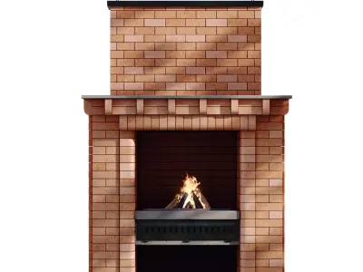 Brick Barbecue num 891 Low-poly 3D model