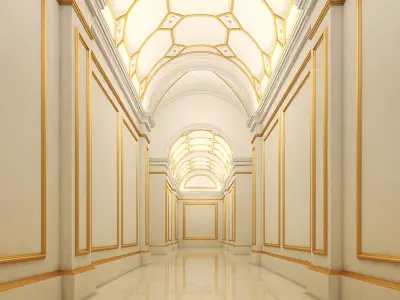 Grand Hallway 4 3D model