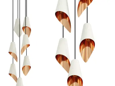 Arc 7 Pendant Chandelier by Luxdeco 3D model