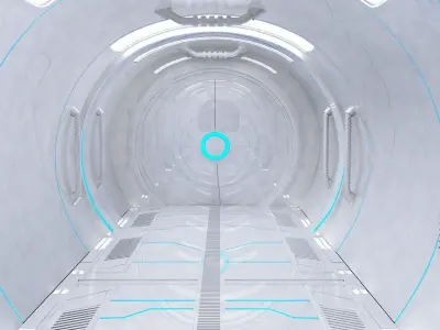 Sci fi Corridor 3D model