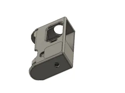 Boro Mechanical Mod single 18650 SLIM PRC connector PROTOCOL 3D print model