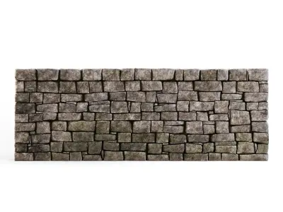 Forge Stone Wall 3D model