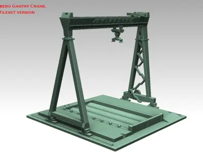 Eriksberg Gantry Crane 3D print model