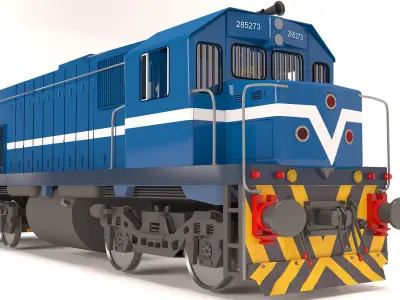 locomotive EMD G22W  3D model