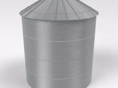Cistern Silo Free 3D model