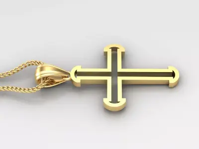 Cross Light Gold 4CP018 3DM STL 3D print model