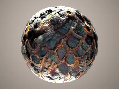 10 Materials Skin Dragon Seamless PBR Volume 7 Texture