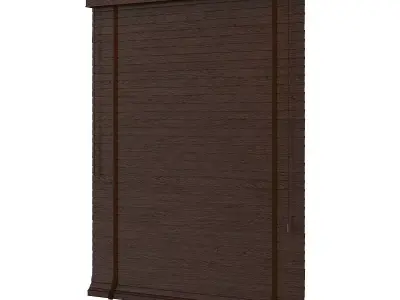 Dark Wood Shutters 3D model