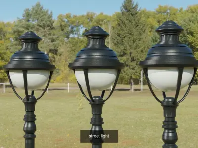 street lights 3D Model Pack purchase