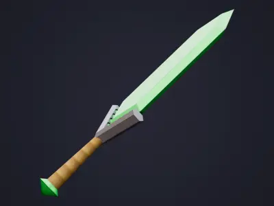 Stylized Emerald Sword