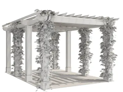 Pergola design plans 3D model