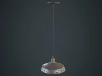 Hanging Lamp 2D Low-poly 3D model
