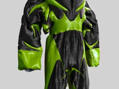 Sci-fi clo3d and marvelous designer outfit project file 3D model