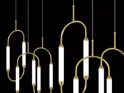 Giopato  Coombes CIRQUE chandelier by Lalume 3D model